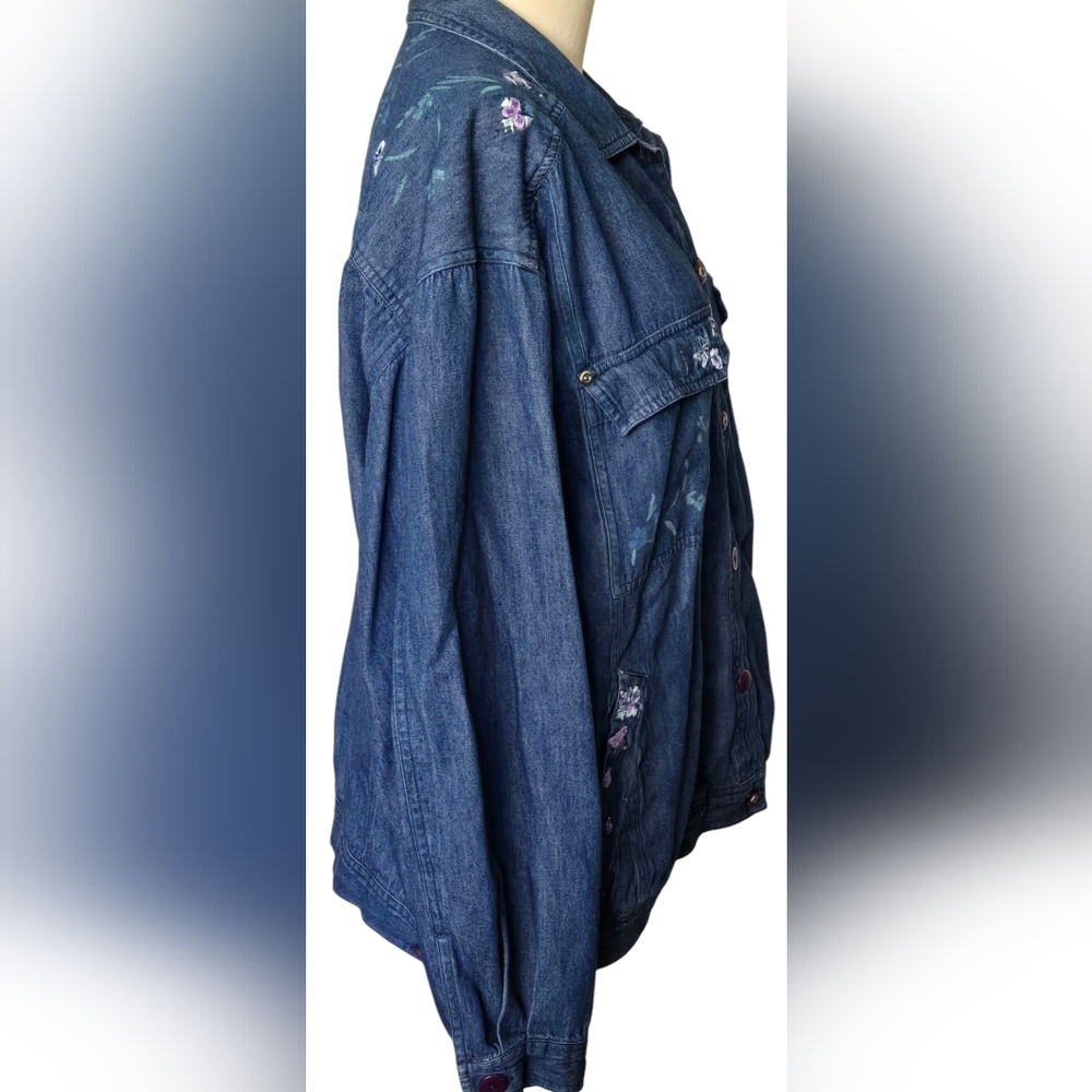 Vintage C.a. Sport Blue Denim Jacket - Picture 3 of 10